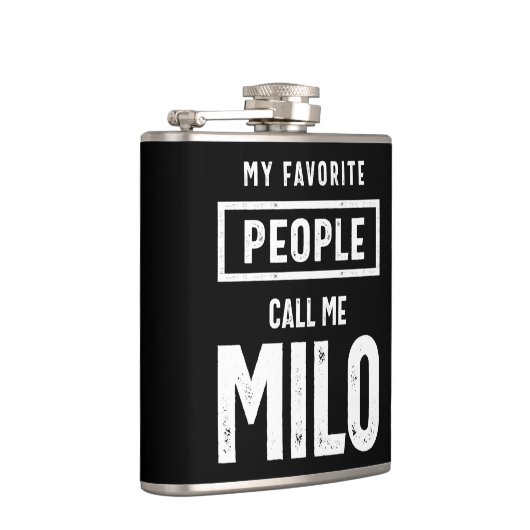 ミロ名パーソナライズされた誕生日 フラスク (右)
