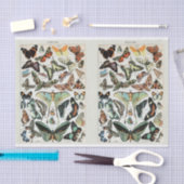 ミロ、蝶と蛾、デコページ 薄葉紙 (クラフト)