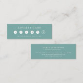 ミンエレガントトホワイトシンプル6パンチプロフェッショナル ロイヤリティカード (正面/裏面)