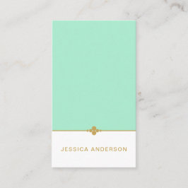 ミンエレガントトホワイト金ゴールド 名刺