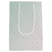 ミンガーリートアクアピーチグラムドット中       位ギフト  ミディアムペーパーバッグ (裏面)