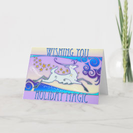ミンクのHolidazeのクリスマスカード-紫色のらせん状 シーズンカード