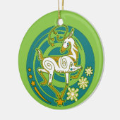ミンクのHolidazeの2017年のトナカイのクリスマスCeramicOrnament 1 セラミックオーナメント (左)