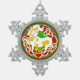 ミンクのHolidazeの2017年のユニコーンのクリスマスのオーナメント スノーフレークピューターオーナメント