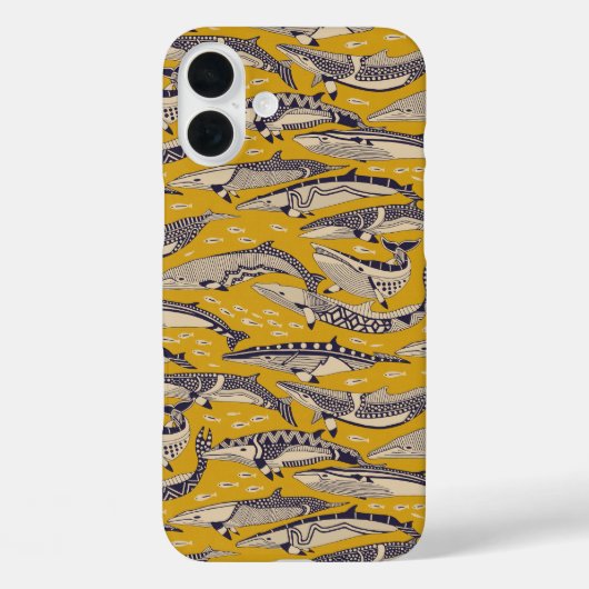 ミンククジラ金ゴールド Case-Mate iPhoneケース (裏面)
