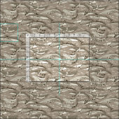 ミンククジラ 紅茶色の石 ファブリック (タイル)