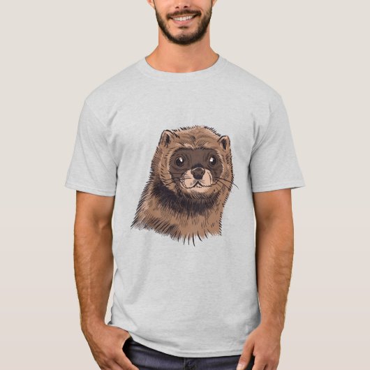 ミンク動物 Tシャツ (正面)