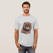 ミンク動物 Tシャツ (正面フル)