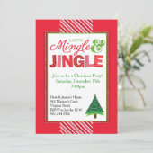 ミングルアンドジングルクリスマスパーティの招待状 招待状 (スタンド正面)