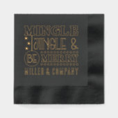 ミングルメリー・ベ企業のー 箔ナプキン (正面)