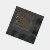 ミングルメリー・ベ企業のー 箔ナプキン (左)