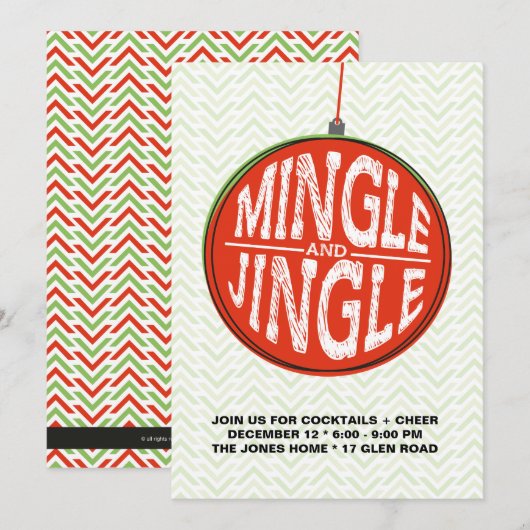 ミングル+ジングル 招待状 (正面/裏面)