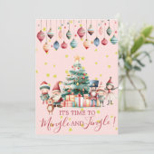 ミンゴ＆ジンゴのクリスマスオーナメントパーティー 招待状 (スタンド正面)