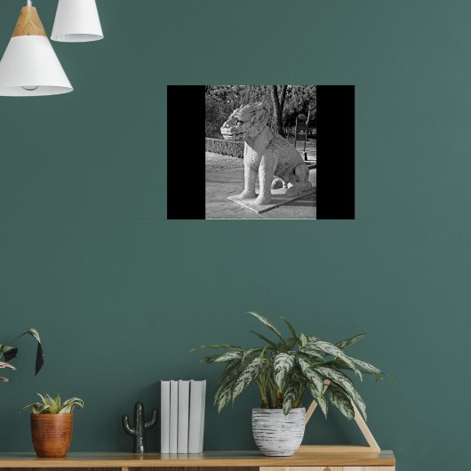 ミンサムズドラゴンB&W ポスター (リビング1)