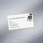 ミンシュナウザードッグペット動物の名刺マグネット マグネット名刺 (インサイチュ)