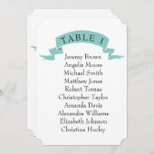 ミンシンプルト·結婚の座席表。 招待状 (正面/裏面)