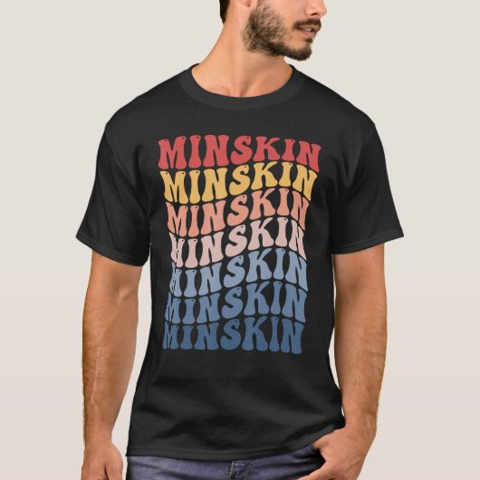 ミンスキングルービーレトロ猫 Tシャツ (正面)