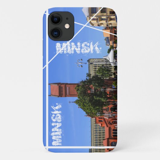 ミンスクファンキーベラルーシ建築iPhone 11ケース Case-Mate iPhoneケース (裏面)