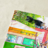 ミンスクベラルーシ建築グラフィティエリア ビーチタオル (インサイチュ)