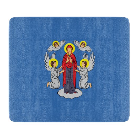 ミンスク国旗（ベラルーシ） カッティングボード (正面)