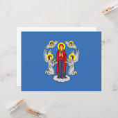 ミンスク国旗（ベラルーシ） カード (正面/裏面インサイチュ)