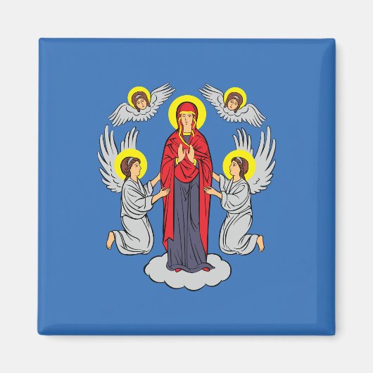 ミンスク国旗（ベラルーシ） マグネット (正面)