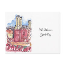 ミンスター、ニューヨーク水彩葉書