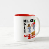 ミンスパイからNという手紙を取ったネズミ ツートーンマグカップ (正面右)