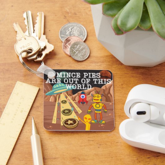 ミンスパイが世の中から出ている キーホルダー (デスク)