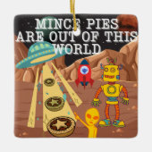 ミンスパイが世の中から出ている セラミックオーナメント (正面)
