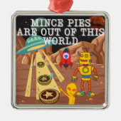 ミンスパイが世の中から出ている メタルオーナメント (正面)