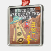 ミンスパイが世の中から出ている メタルオーナメント (左)