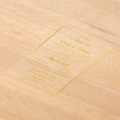 ミンス アクリル招待状 (レイダウン)