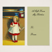 ミンセミートパイかごギフトラベルカードミンスパイ (正面&裏面)