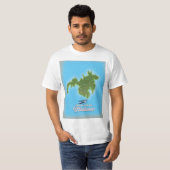 ミンダナオの地図 Tシャツ (正面フル)