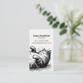ミンダーの動物の猫あたりのピッター 名刺 (スタンド正面)