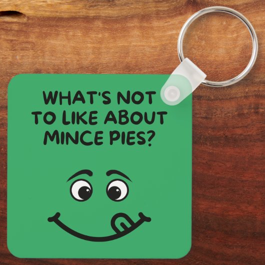 「ミンチェパイが好きじゃないのは何だ? キーホルダー (裏面)