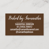 ミンチェパイブリティッシュクリスマスベーキングペストリーベーカリー 名刺 (裏面)