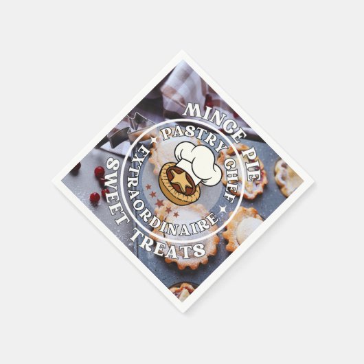 ミンチェパイペストリーシェフエクストラナディアスウィートトリートメント スタンダードカクテルナプキン (角)