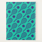 ミンティと紫のテニスラケットの名前  プランナー手帳 (裏面)