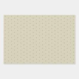 ミンティピーチ饗宴ラッピング紙フラットシートセット ラッピングペーパーシート