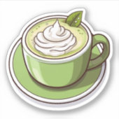 ミンティ抹茶エレガンスinグリーンカップ シール (正面)