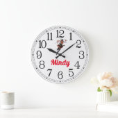 ミンディの海賊少女の大時計 ラージ壁時計 (ホーム)