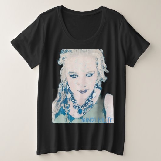 ミンディ キルティ プラスサイズTシャツ (デザイン正面)