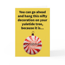 ミントおもしろいリー・メリー・クリスマスにクリスマスを飾る