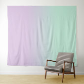 ミントおよび薄紫グラデーショグラデーションンの写真の背景 タペストリー (インサイチュ(横))