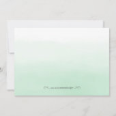 ミントおよび金ゴールドレシピカード (裏面)