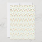 ミントおよび金ゴールド象のベビーシャワーの招待状 招待状 (裏面)