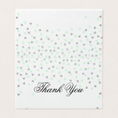 ミントおよび銀は折目カード感謝していしています (外部フラット)