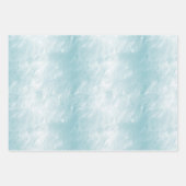 ミントかわいらしガーリーアクアイエロー金ゴールド ラッピングペーパーシート (正面2)